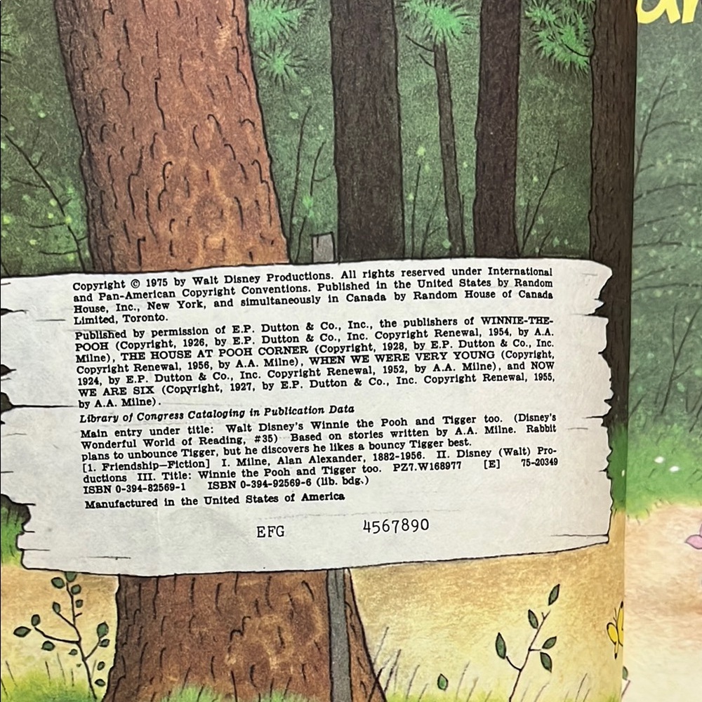 VINTAGE Disney's Winnie the Pooh and Tigger too book - Picture 2 of 10